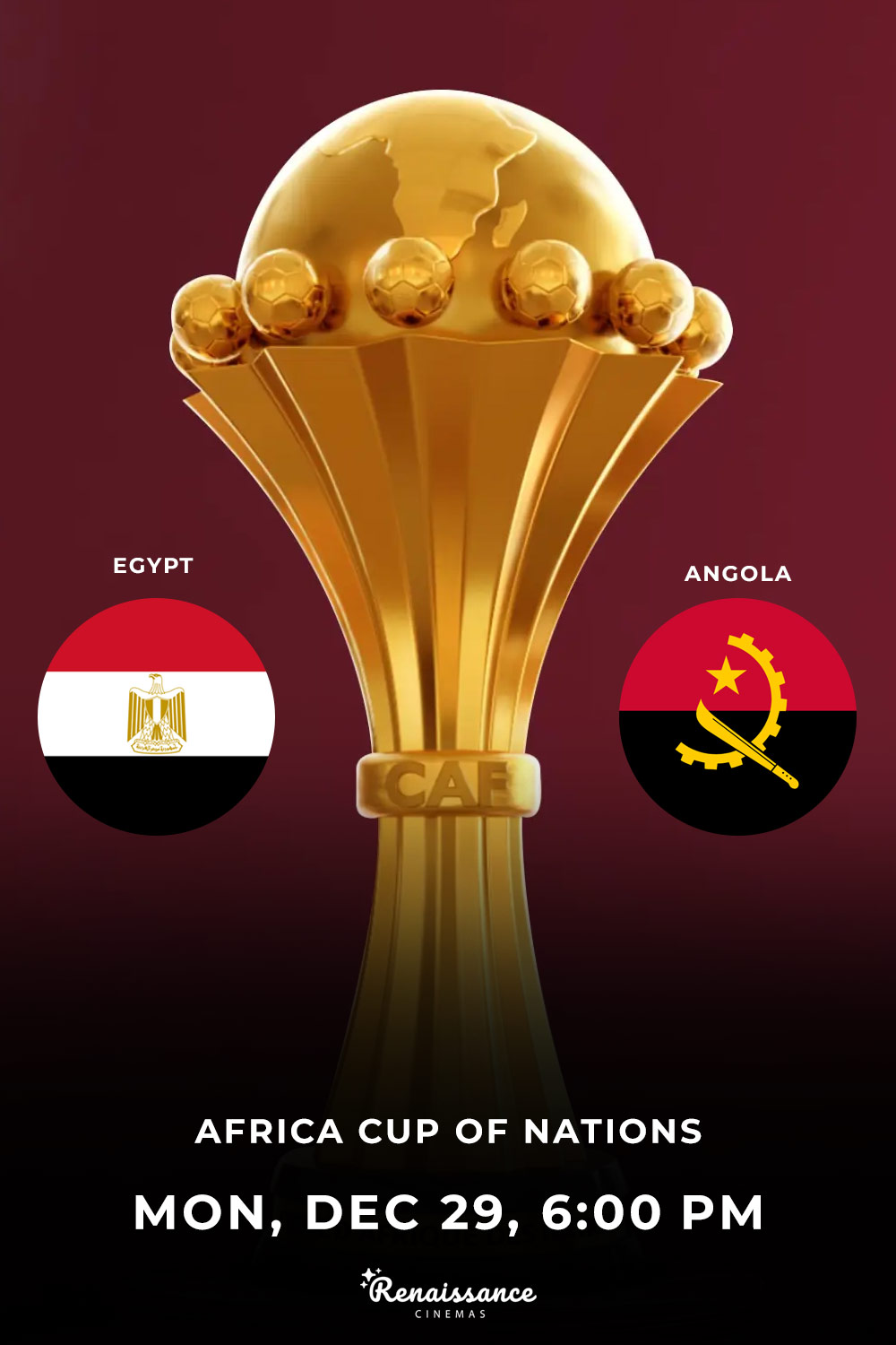 Egypt vs Angola – Live Screening
